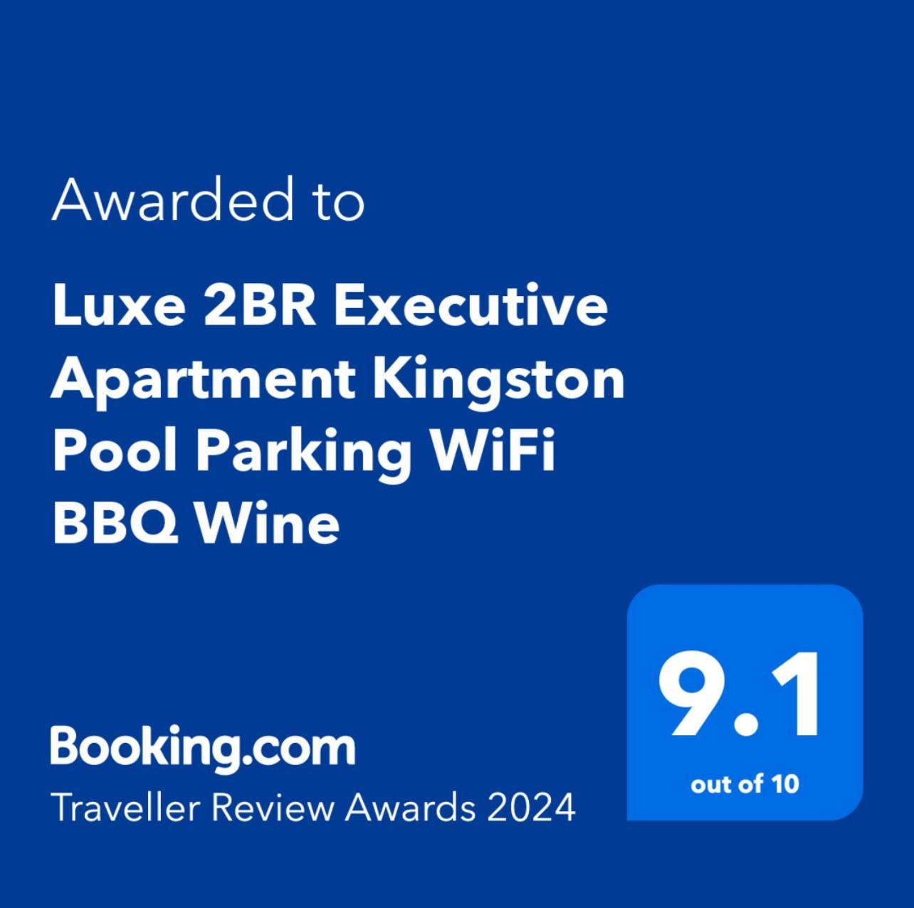 Luxe 2Br Executive Apartment Kingston Pool Parking Wifi Bbq Wine Ngoại thất bức ảnh